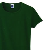 リブクルーネックＴシャツ