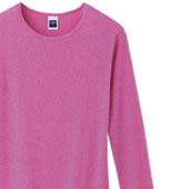 長袖リブクルーネックＴシャツ
